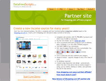 Tablet Screenshot of datafeedscripts.net